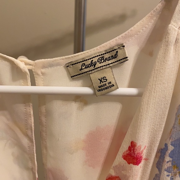 Lucky Brand Painted Floral Maxi Dress - Picture 4 of 8